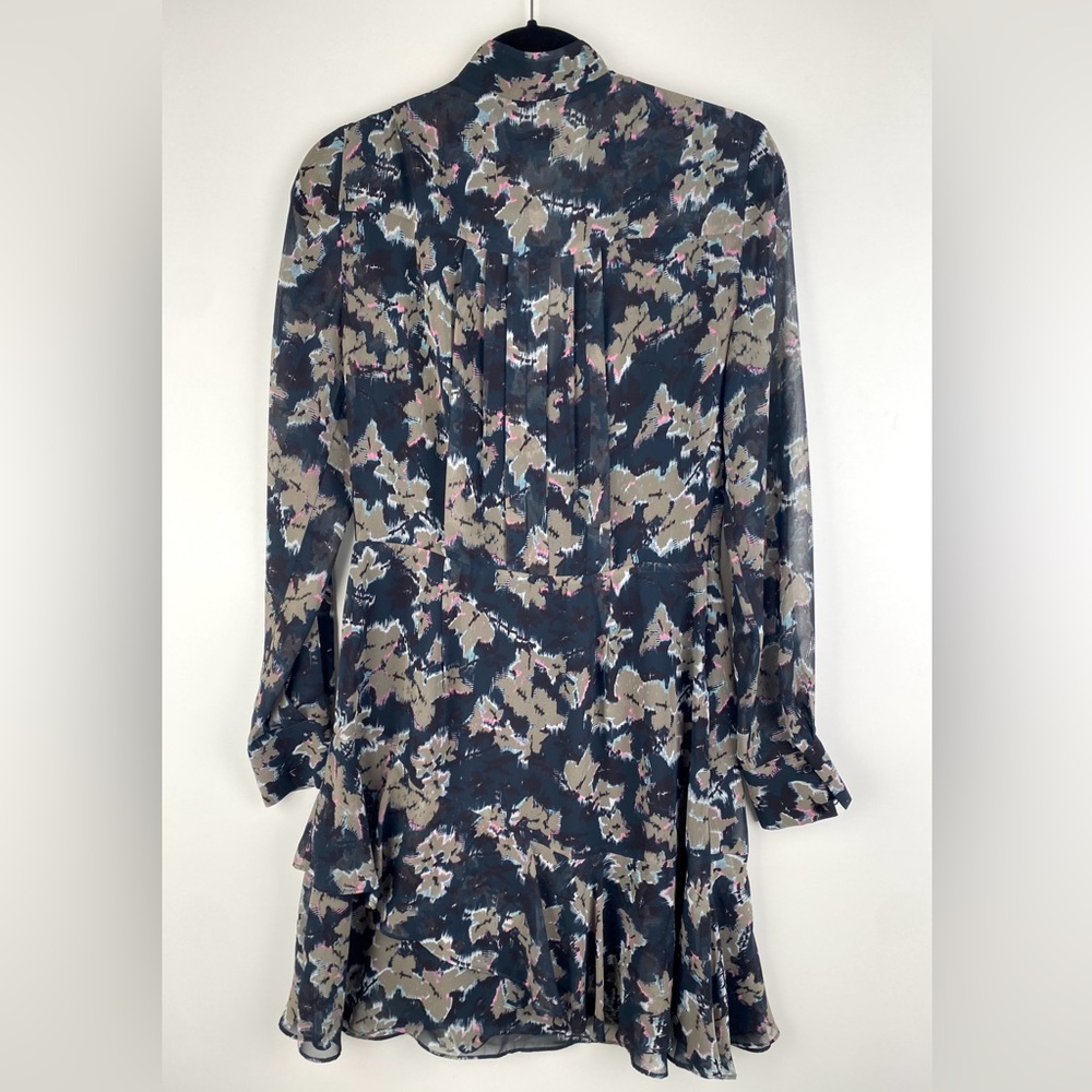 Reiss Black Floral Mini Dress - Picture 8 of 14